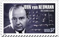 U.S. postage stamp commemorating von Neumann